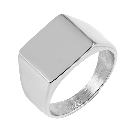 HZMAN stainless steel square ring